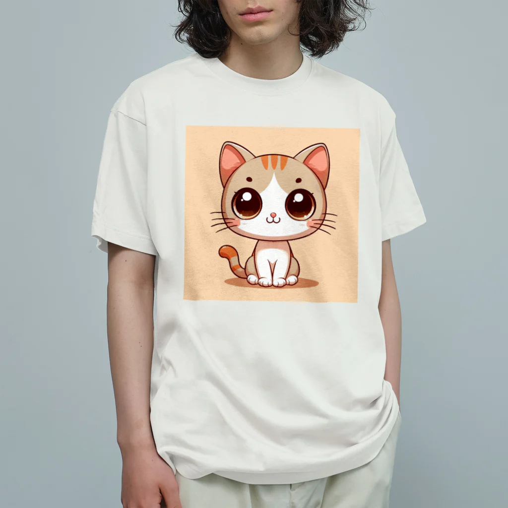 yos-1292583のねこニコばん オーガニックコットンTシャツ