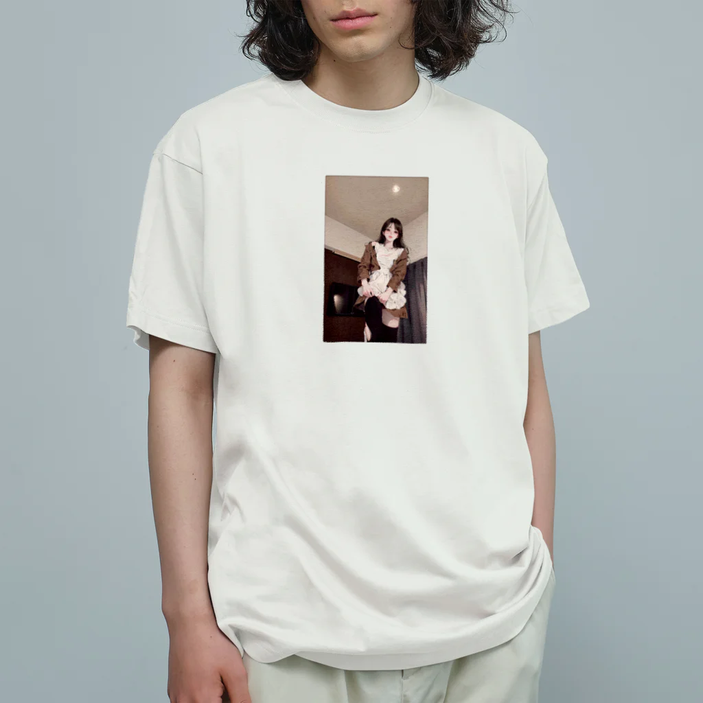 nekozou1986の美少女シリーズ”なごみ”VOL5 セクシーver オーガニックコットンTシャツ