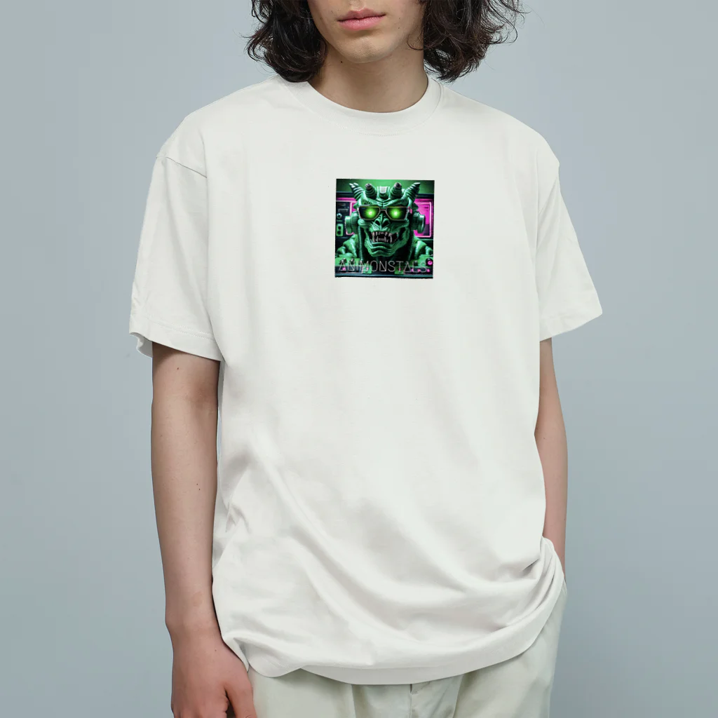 ANIMONSTALSのグリーン・モンスタル@tコックピット Organic Cotton T-Shirt