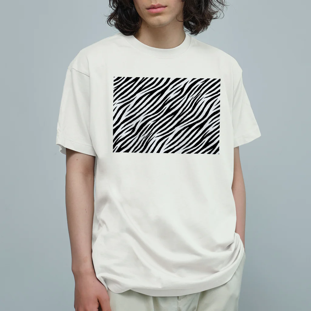 シマのゼブラ柄に期待を求めて Organic Cotton T-Shirt