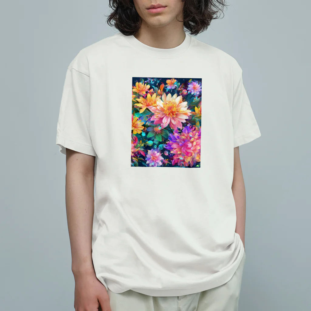 モノモノクローゼットの花々 オーガニックコットンTシャツ