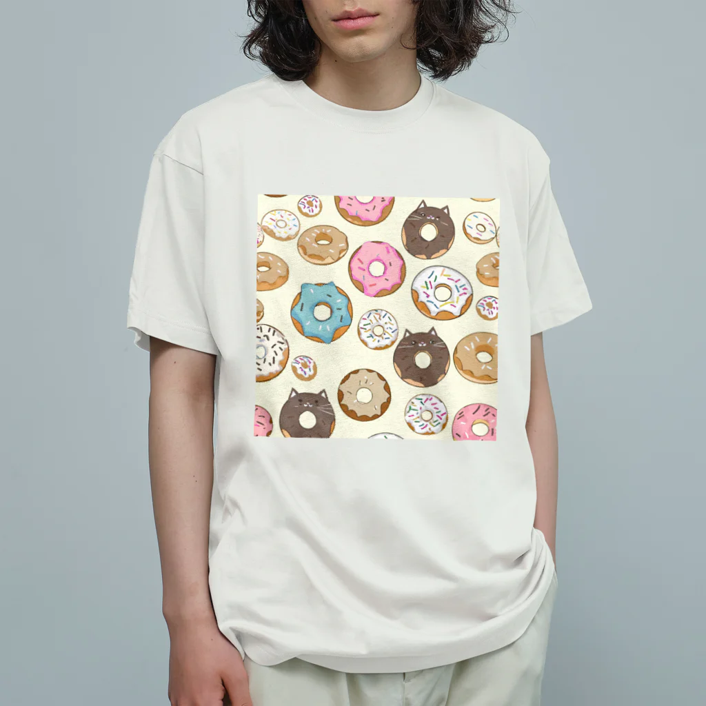 パキュラSHOPのドーナツ、時々ネコドーナツ Organic Cotton T-Shirt