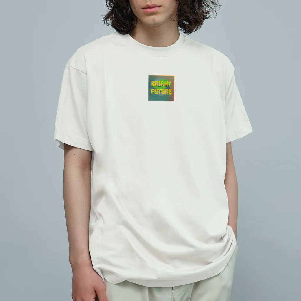 Happy Human の明るい未来 オーガニックコットンTシャツ