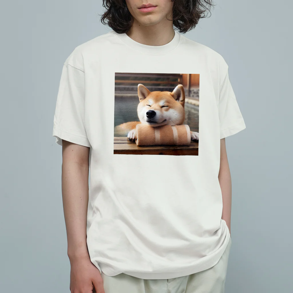 wonderwoofのほっこり柴犬 オーガニックコットンTシャツ