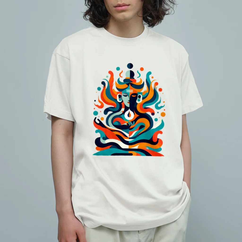 tohateのシヴァ オーガニックコットンTシャツ