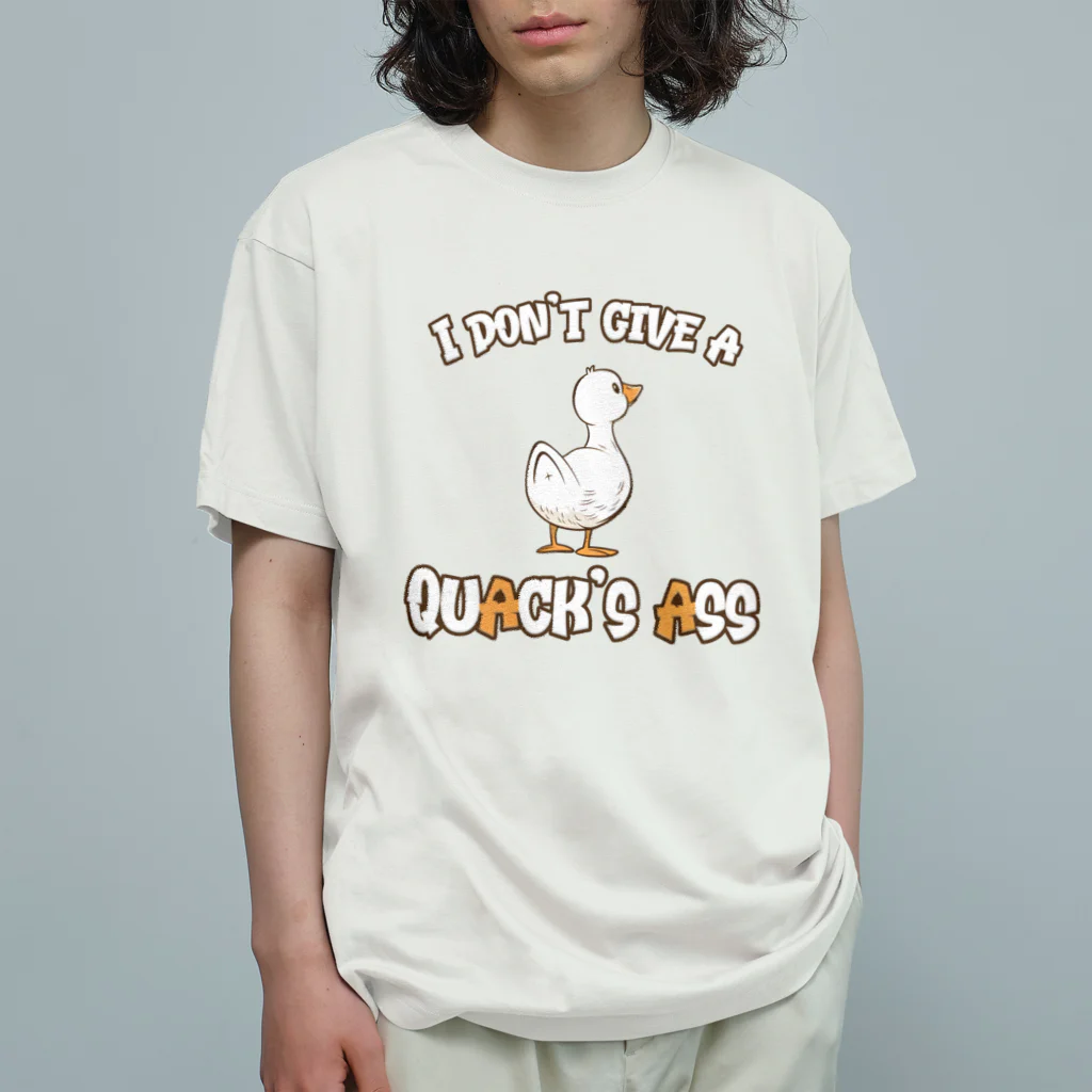 Stylo Tee Shopのアヒルが興味ねえぞ！ Organic Cotton T-Shirt
