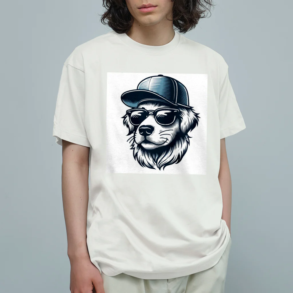 キャップ犬専門店のキャップ犬8 Organic Cotton T-Shirt