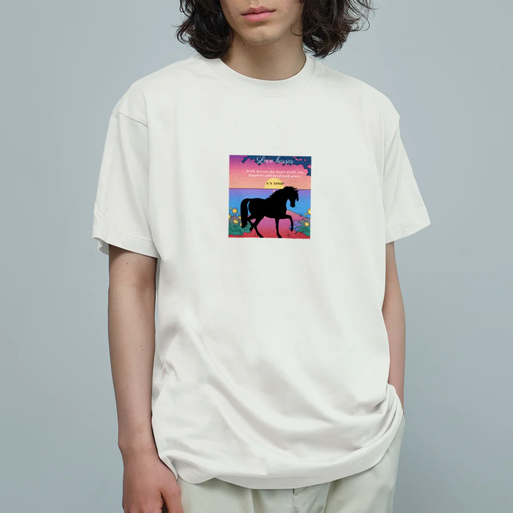 A'S  SHOPのJANETのSunset オーガニックコットンTシャツ