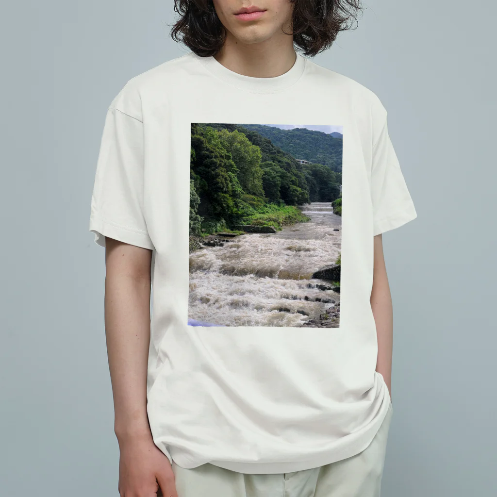 TACOIKAのHakone　RainyDay オーガニックコットンTシャツ