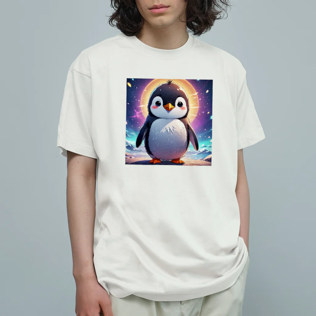 A－spphireのキュートペンギン オーガニックコットンTシャツ