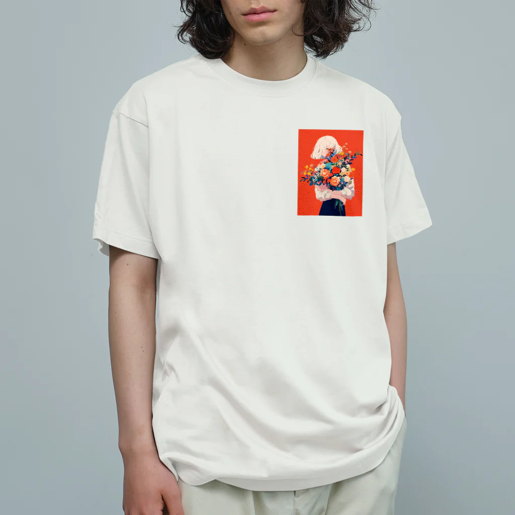 AQUAMETAVERSEの花束をあなたに　Hime  2530 オーガニックコットンTシャツ