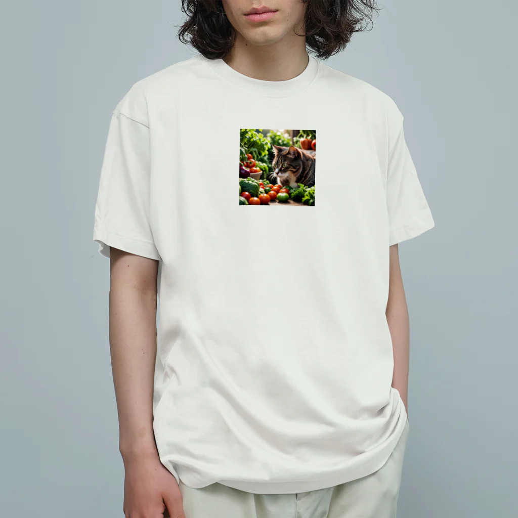 miyabi1116の草食な猫？ オーガニックコットンTシャツ