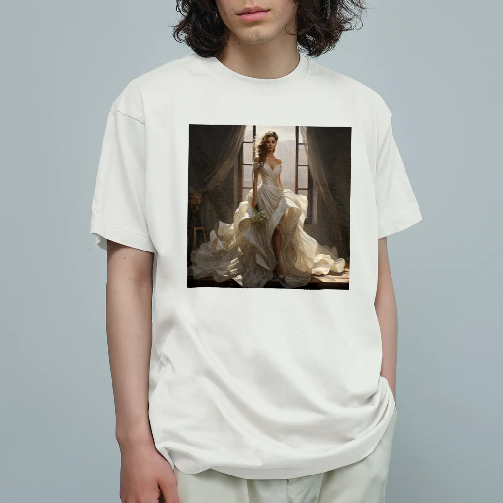AQUAMETAVERSEのウエデｲングドレス　なでしこ1478 Organic Cotton T-Shirt