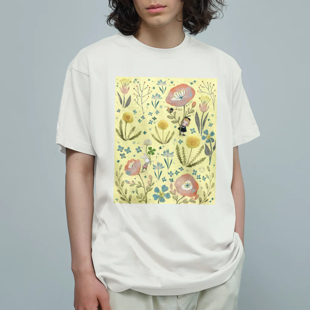 Yumi ＋ Artの🌸春のかくれんぼ🌸 オーガニックコットンTシャツ