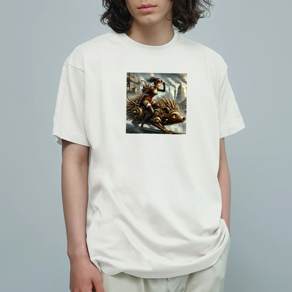 yokoana_zakkaの赤（セキ）の国の戦闘員 オーガニックコットンTシャツ