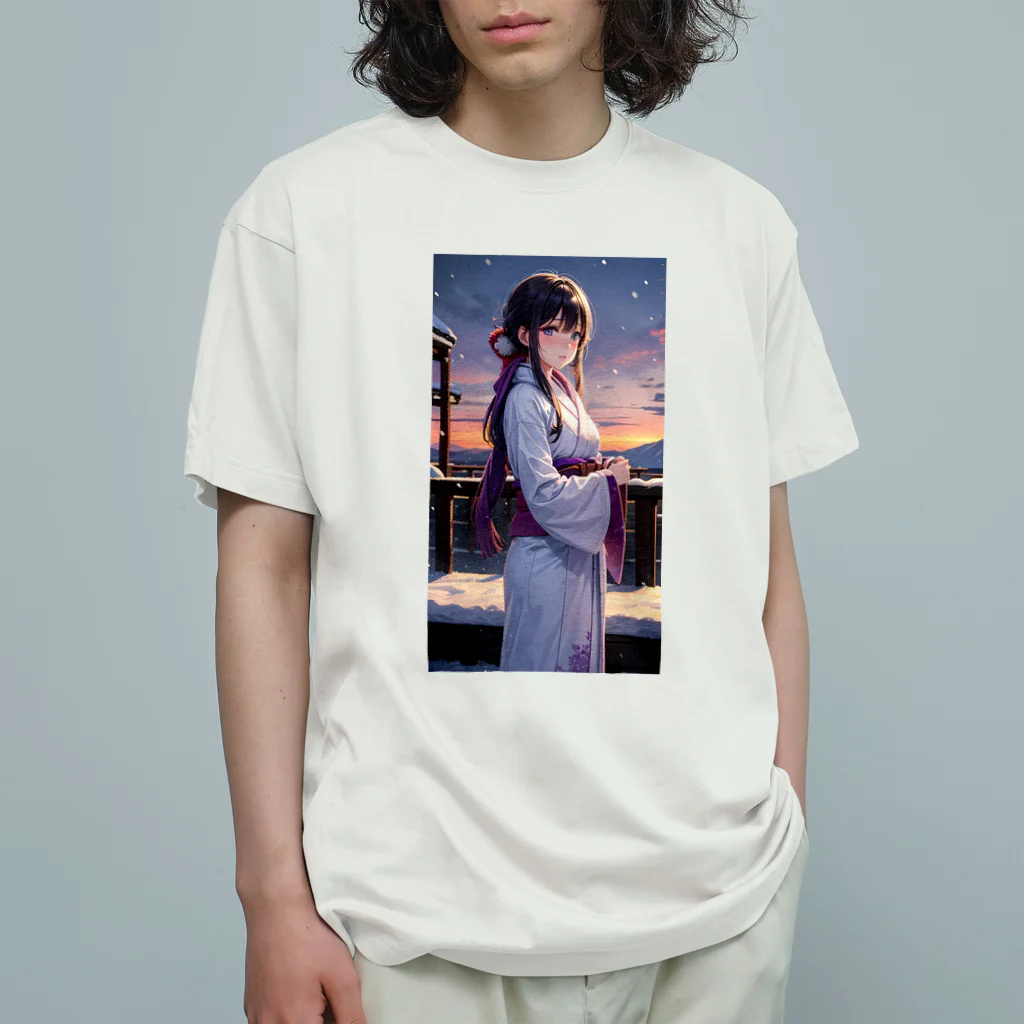 kimono_musume  AI artのscene5 Organic Cotton T-Shirt