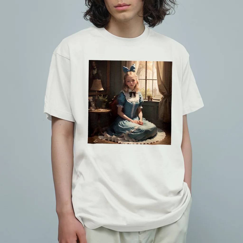 LONGSTONEのアリスインワンダーランド オーガニックコットンTシャツ