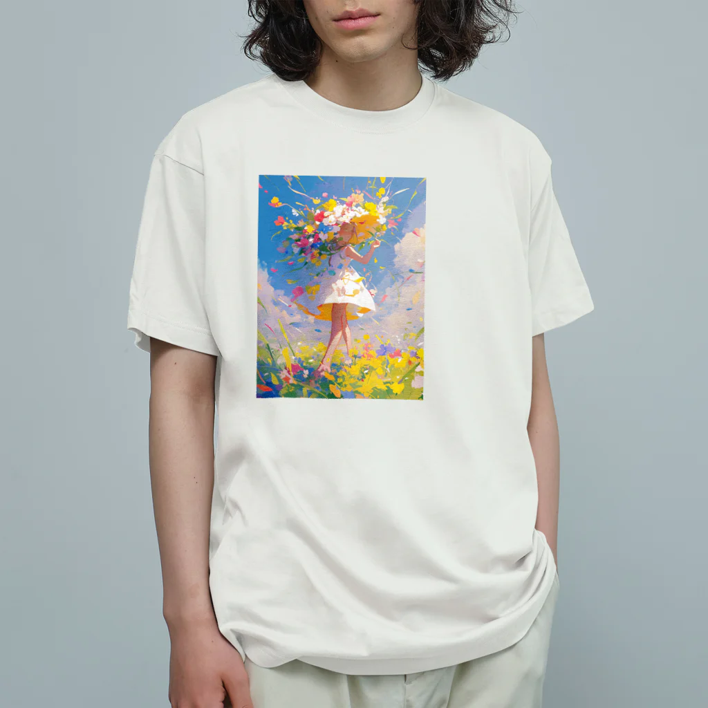 AQUAMETAVERSEの花のささやき　ラフルール　1859 Organic Cotton T-Shirt
