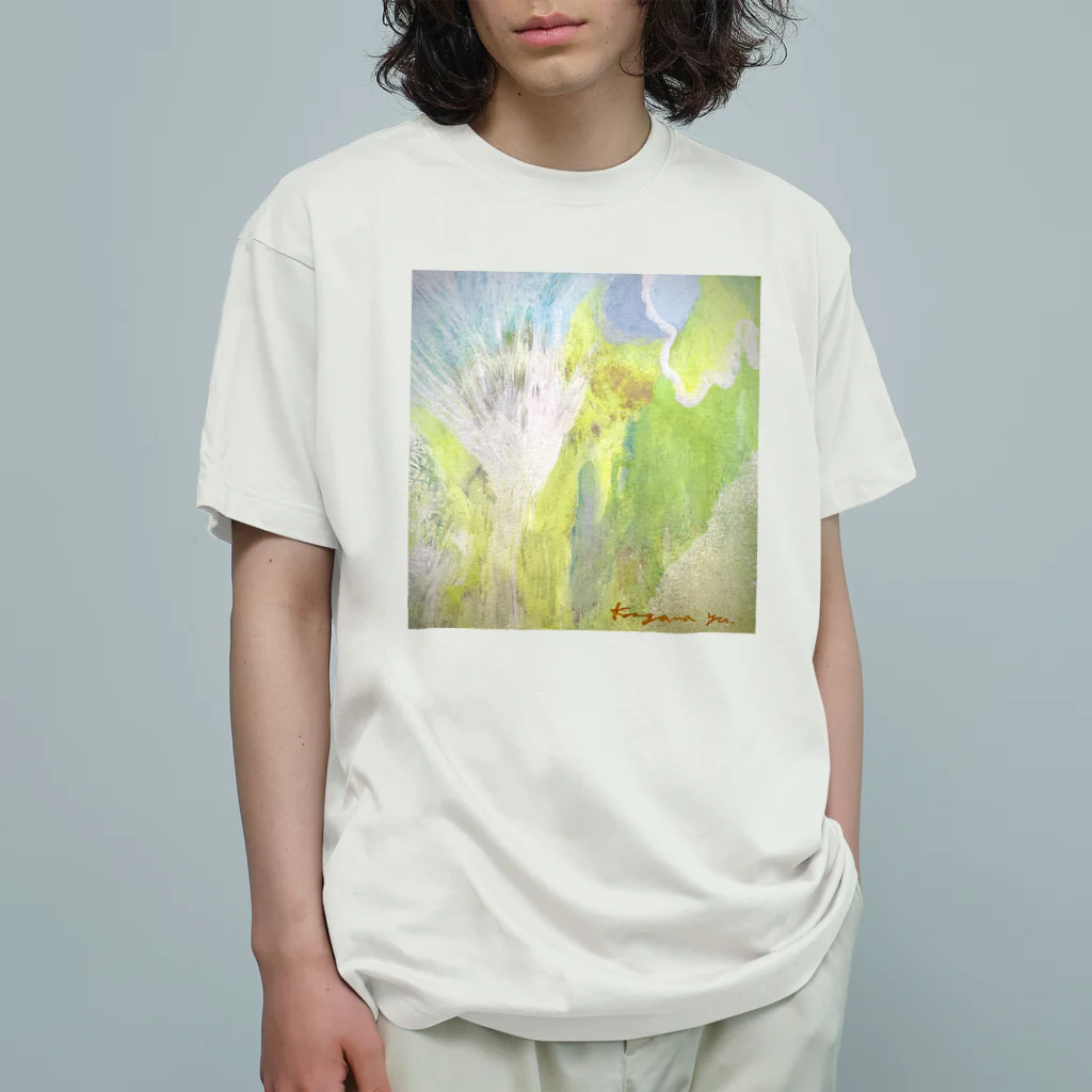 kirokokeshiの氷の世界に桜が咲く オーガニックコットンTシャツ