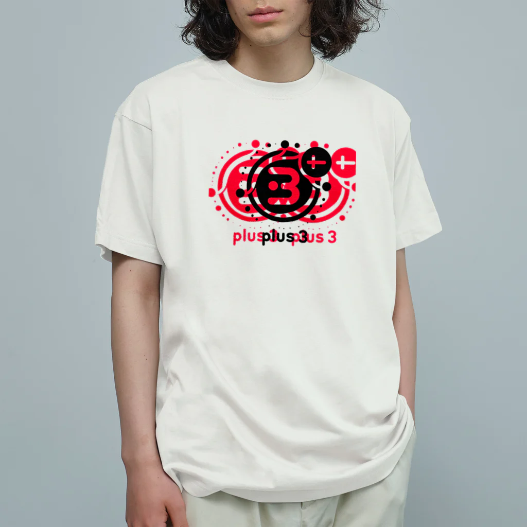 SHOP NB3のplus3 オーガニックコットンTシャツ