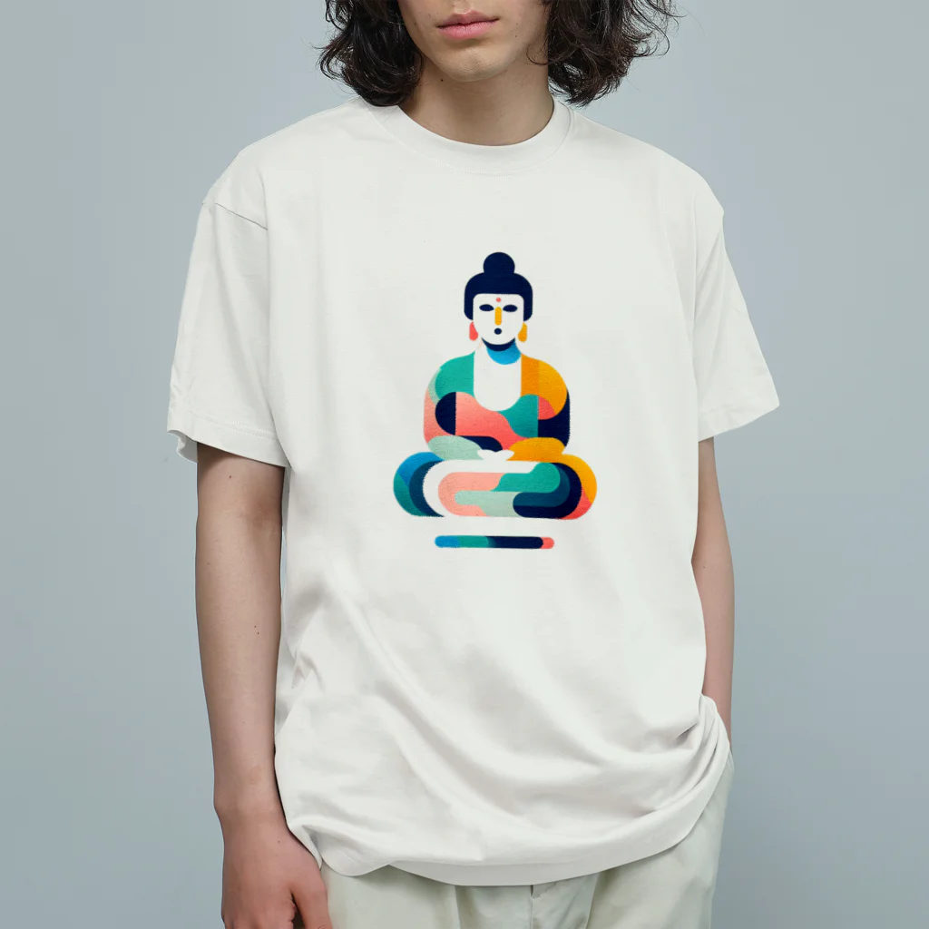 tohateの浮く仏陀 オーガニックコットンTシャツ