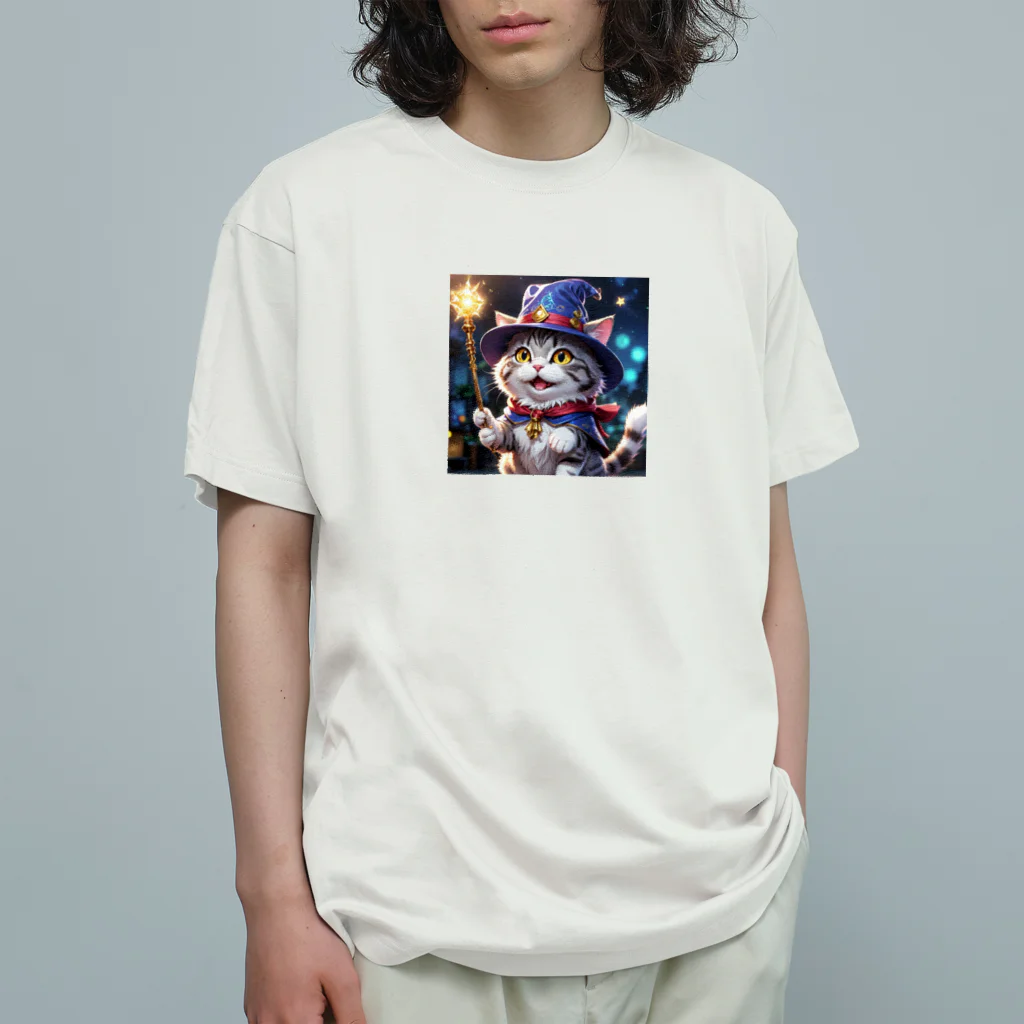 levi shopの魔法使いの六本足の猫 Organic Cotton T-Shirt