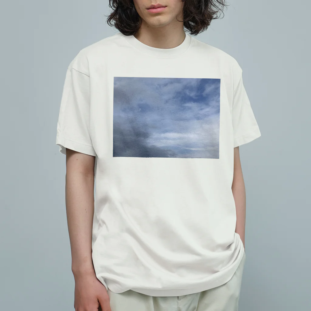 そらの4月16日　吹き荒れる風と雲 Organic Cotton T-Shirt