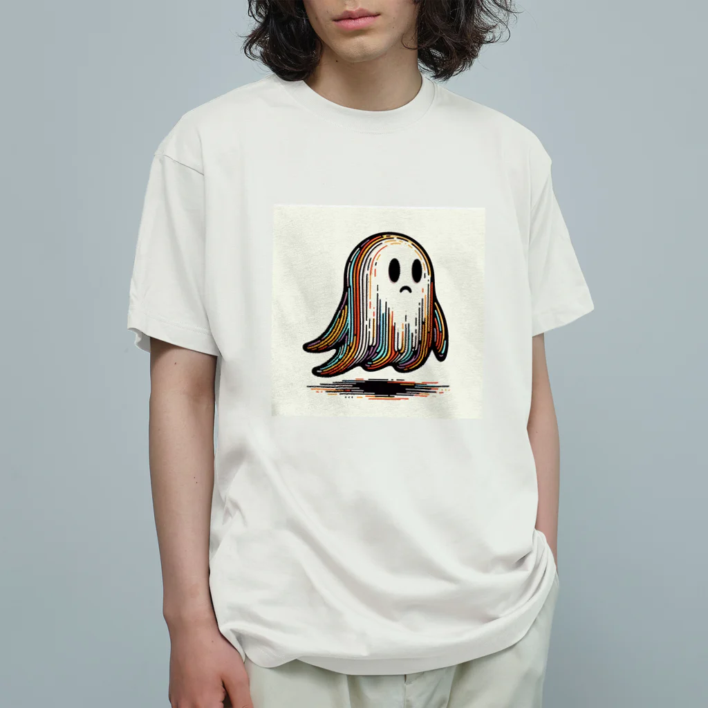 Ryutinのゴーストくん オーガニックコットンTシャツ