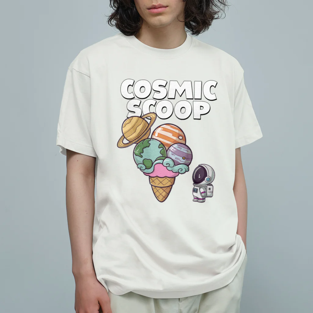 Stylo Tee Shopの宇宙ようなでかスクープ オーガニックコットンTシャツ