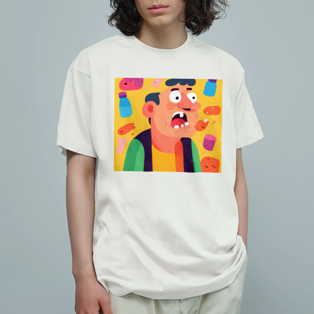 JINPACHIの粘り強い男 Organic Cotton T-Shirt