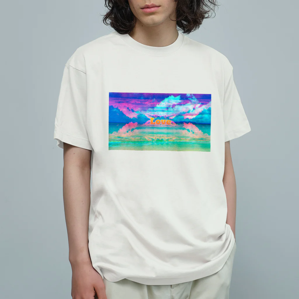 サイケデリック平和堂の愛より深い海 Organic Cotton T-Shirt