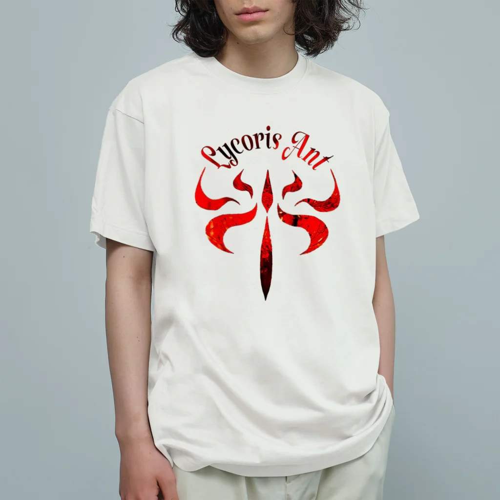 Lycoris Ant～リコリスアント～のLycorisAnt（リコリスアント）ロゴ オーガニックコットンTシャツ