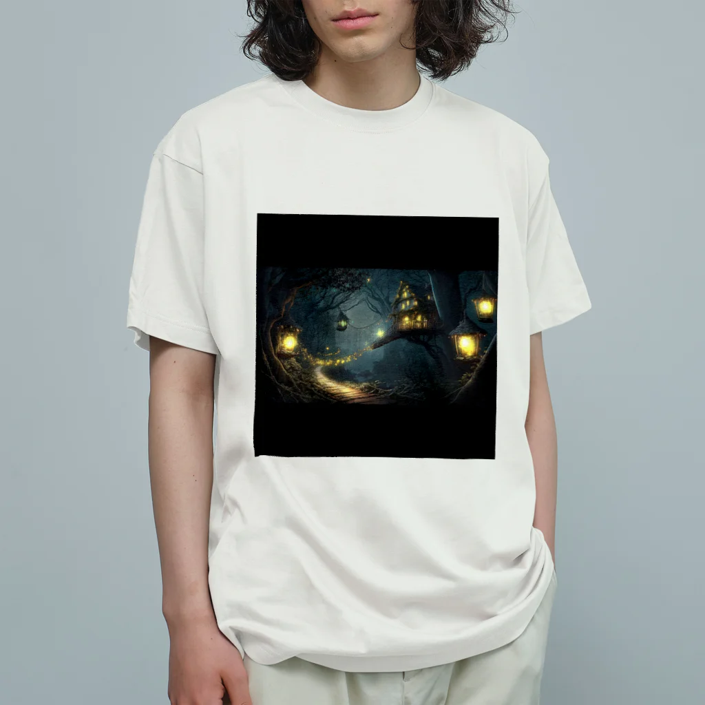 forget_me_not0108の幻想的な夜 オーガニックコットンTシャツ