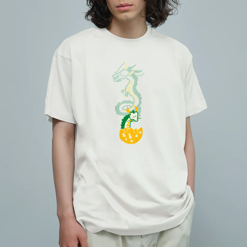 ときどき。よりみち日和。の大空を夢見る子龍 Organic Cotton T-Shirt