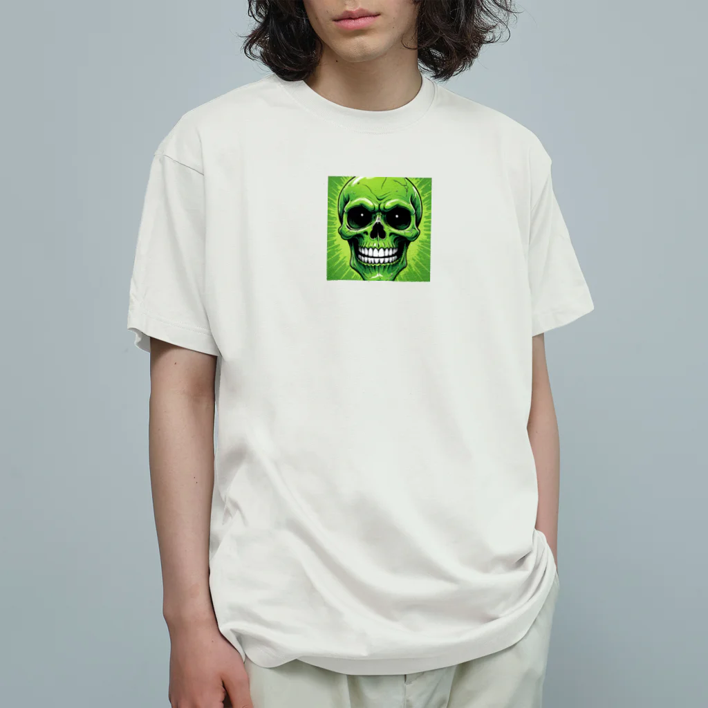 norimitu-の恐怖の緑髑髏グッズ Organic Cotton T-Shirt