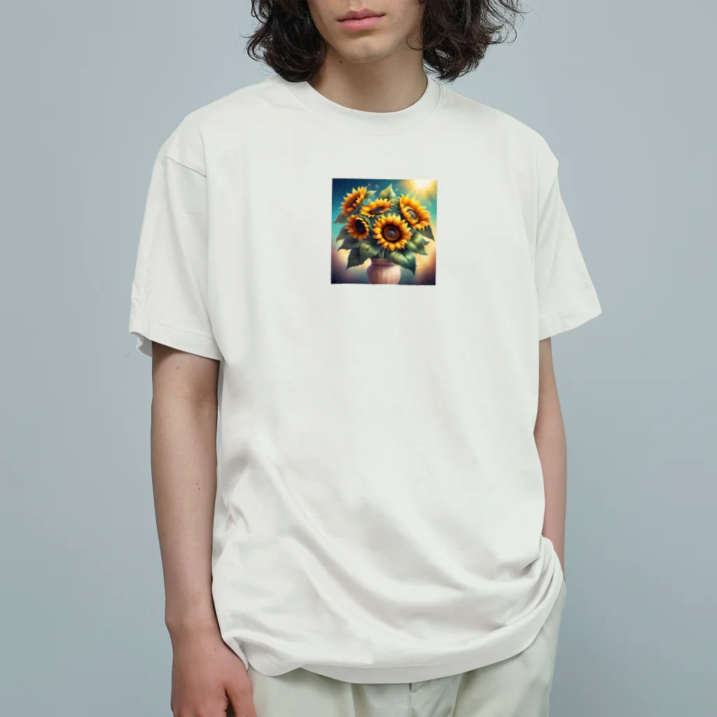 Flower Delightのひまわりの花束 Organic Cotton T-Shirt