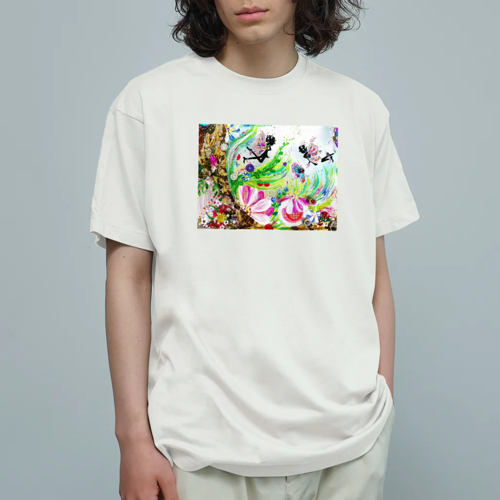 yukie8139の二人の妖精 オーガニックコットンTシャツ