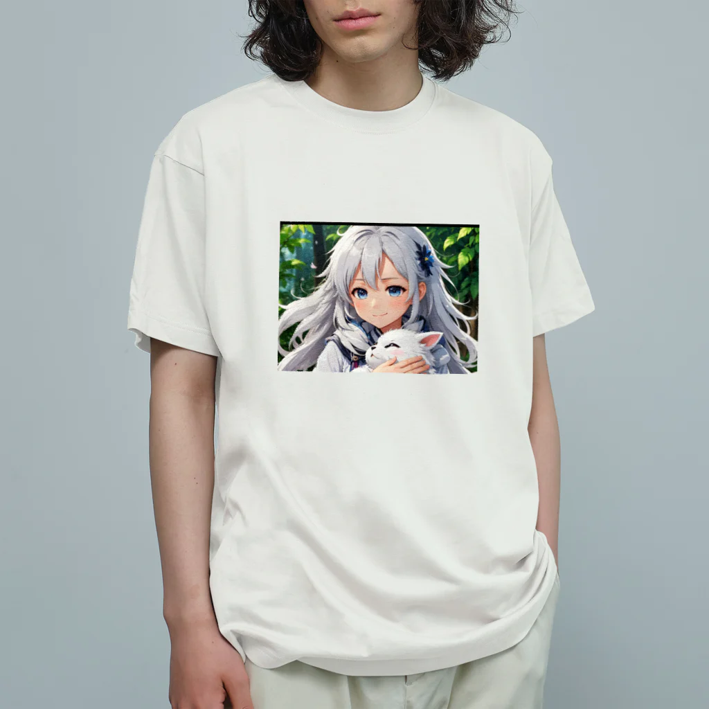 巫女スタぐらむのだっこされる神様 Organic Cotton T-Shirt