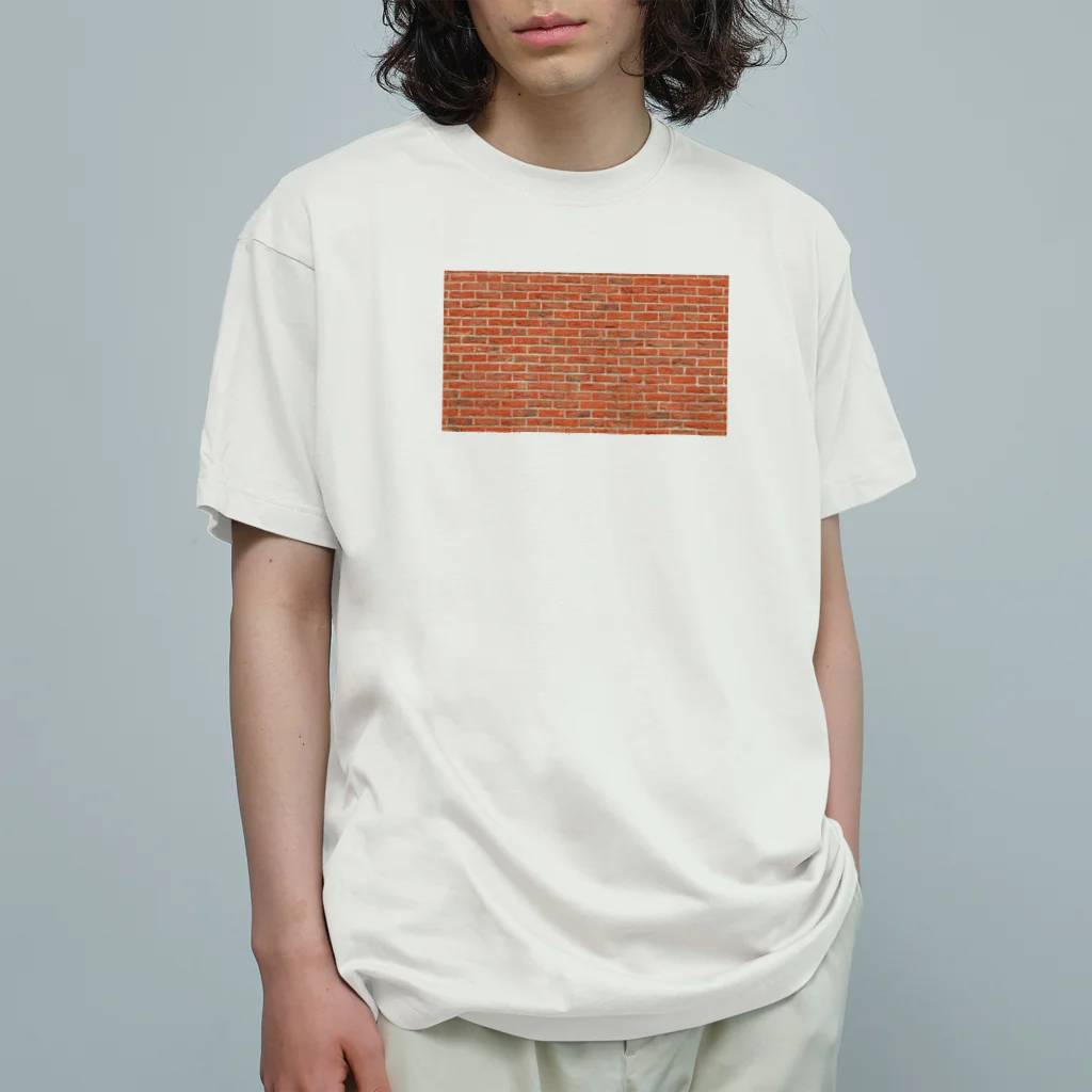 onlyonedesignのオンリーワンデザインレンガ柄 オーガニックコットンTシャツ