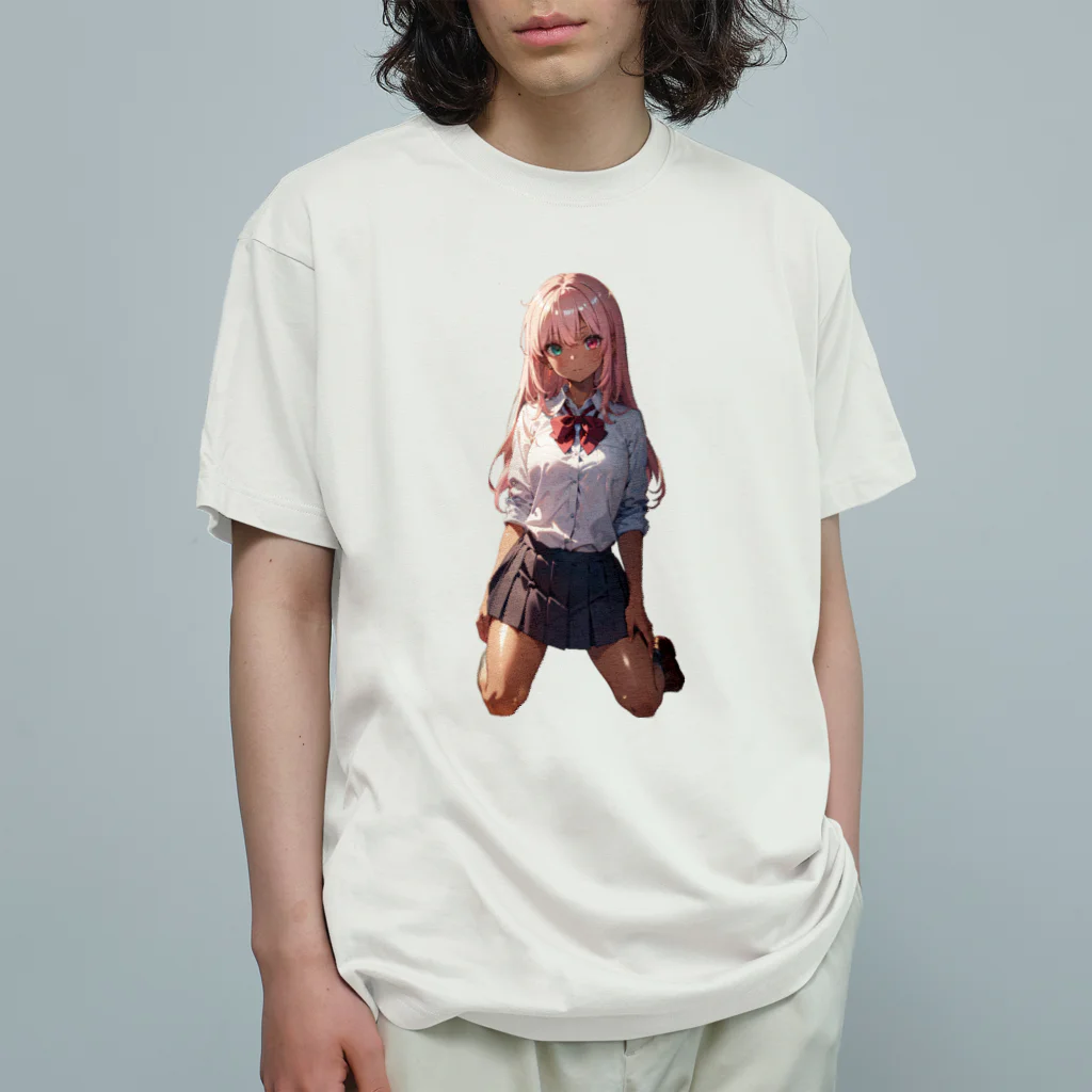 ヴィヴィオの膝をつく Organic Cotton T-Shirt