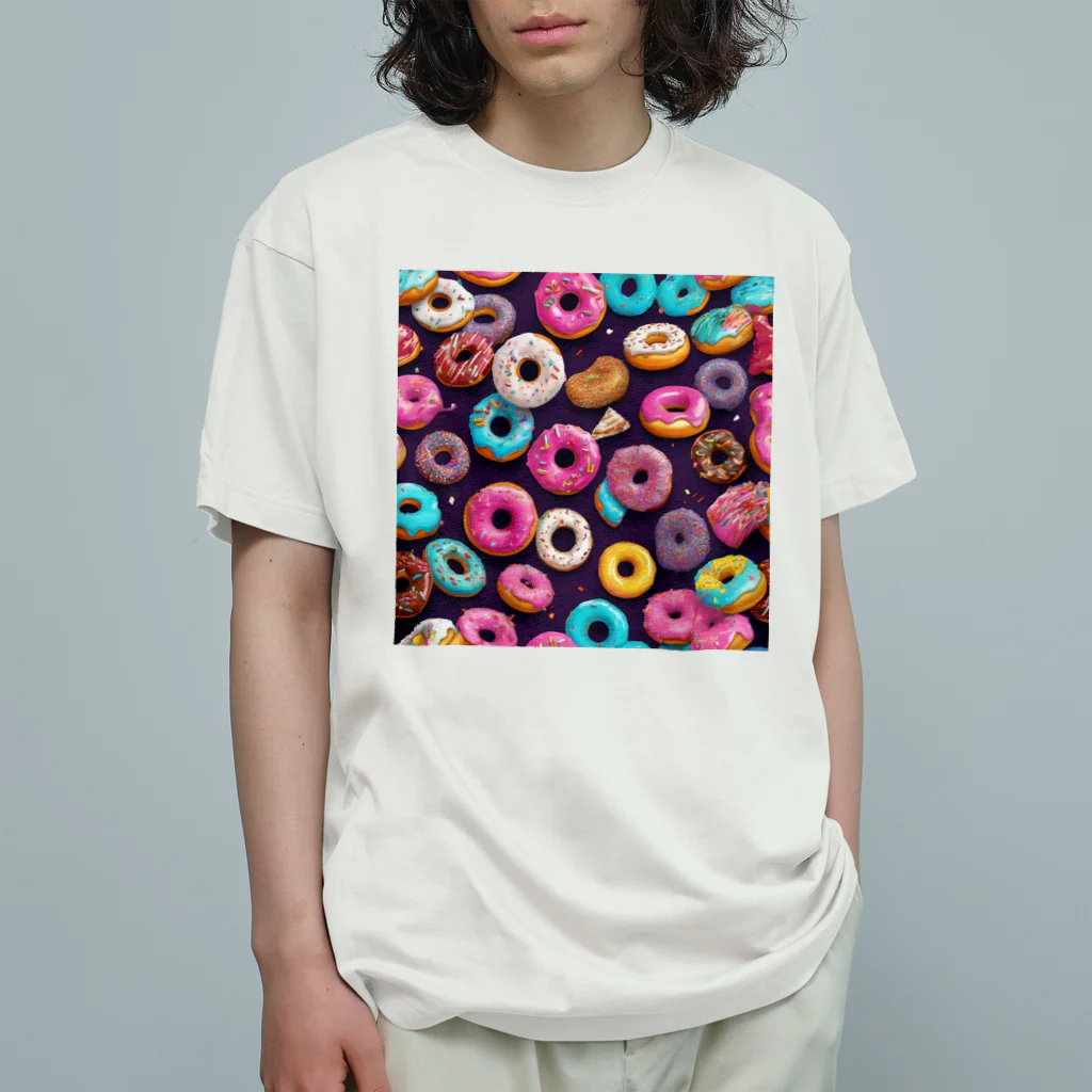 piasのオリジナルグッズアイテム通販のしあわせのドーナツたち Organic Cotton T-Shirt