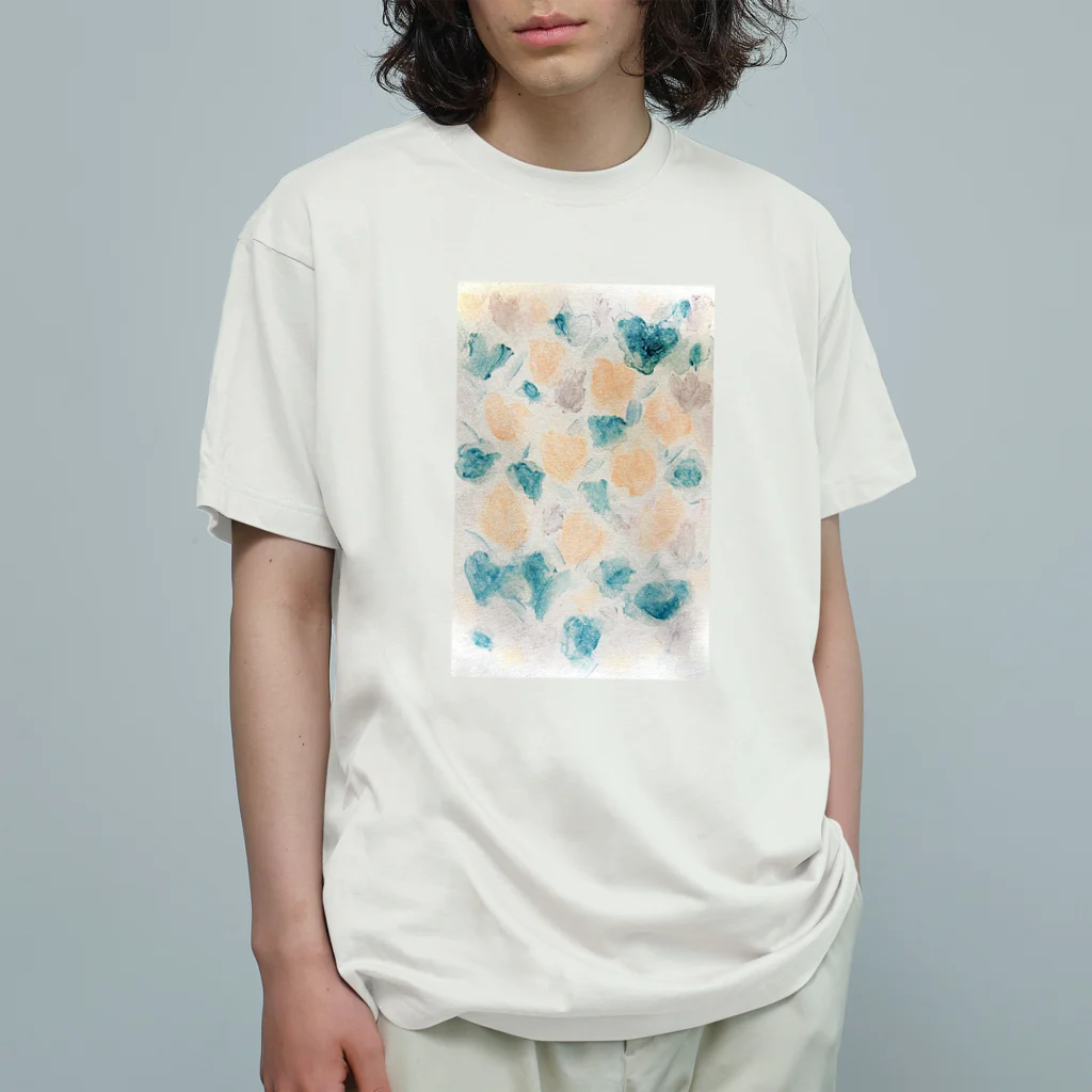 立川沙紀とフルーティーpuppiesのチューリップの絵 Organic Cotton T-Shirt