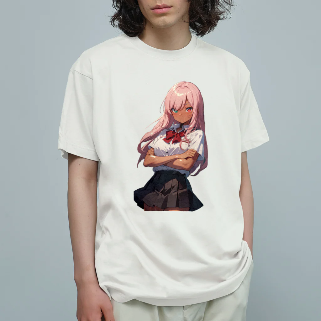 ヴィヴィオの腕を組む オーガニックコットンTシャツ