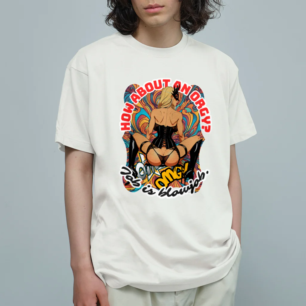 Donky Goriの彼女の仕事 オーガニックコットンTシャツ