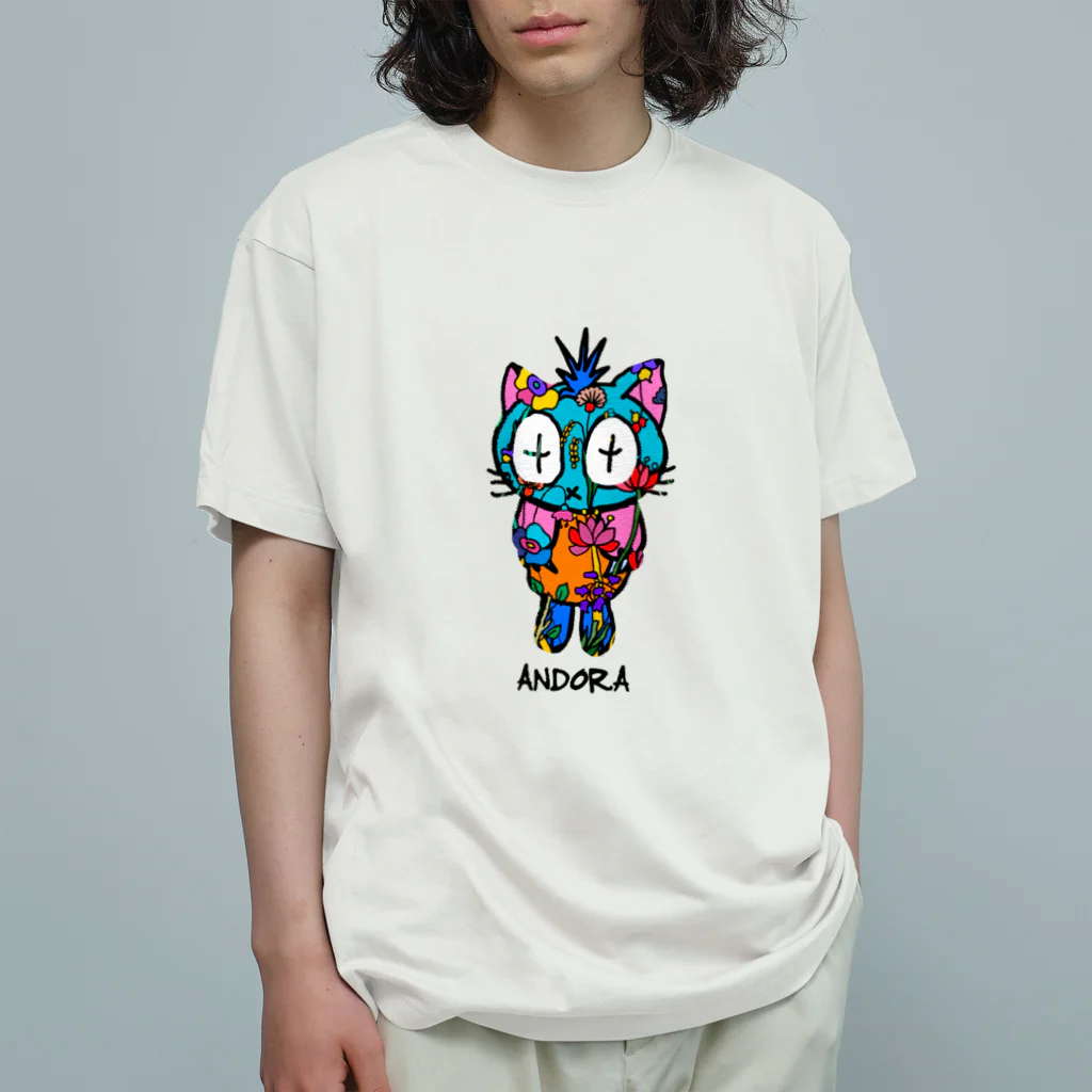 ANDORAのトロピカルANDORA オーガニックコットンTシャツ