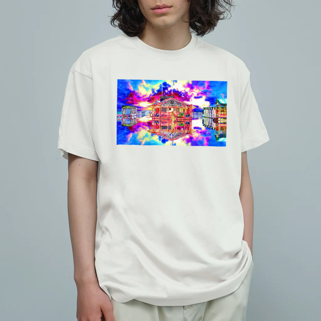 ジョー「鏡面反射のデジタルアート」(鈴木穣)の鏡面反射の開園前　Model「Victoria_Regen」 Organic Cotton T-Shirt