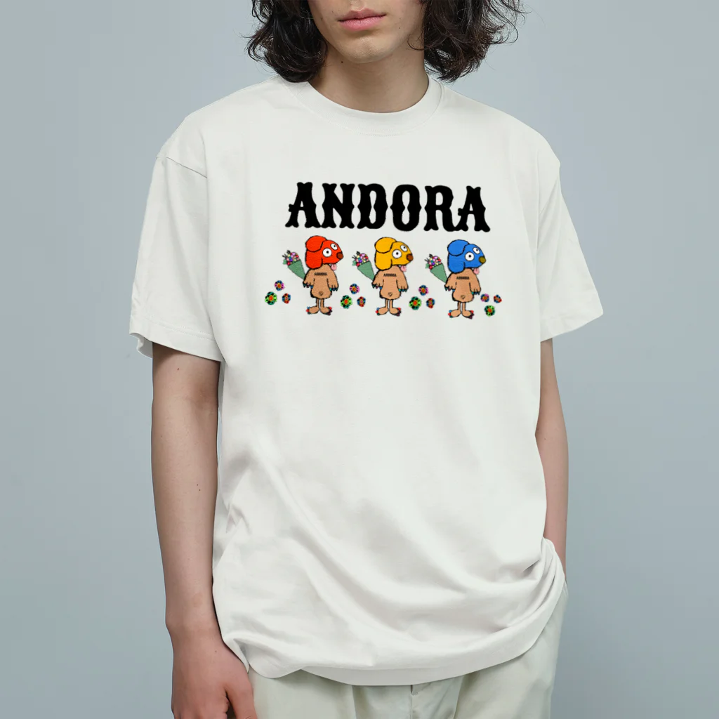 ANDORAのANDORA DOGS オーガニックコットンTシャツ