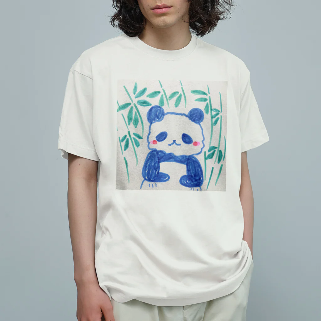 モチクマのモフモフパンダ君 Organic Cotton T-Shirt