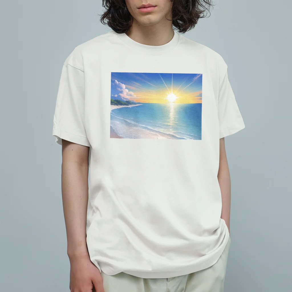 okono_eの朝日☀️@姪ﾁｬﾝ オーガニックコットンTシャツ