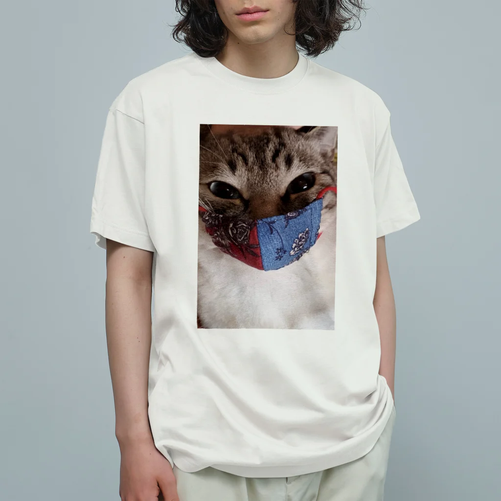 Mizuki・ASIA CATのマスクにゃん🐾 Organic Cotton T-Shirt